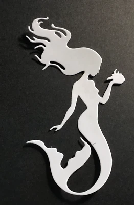 Adornos troquelados Sirena Silueta Elige Color 6 piezas 4-1/2" x 2-1/2"  Foto 1 de 4