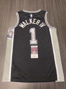 Lonnie Walker Signed San Antonio Spurs Jersey JSA COA - Picture 1 of 2