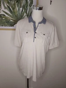 Huski Explorer Size M Basic Outdoors Short Sleeve Button Shirt Camping Hiking - Picture 1 of 5