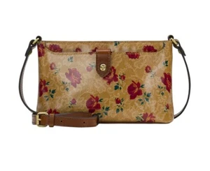 NWT PATRICIA NASH AIMEE Crossbody Bag WESTERN LACE FLORAL RED BROWN Leather Cute - Picture 1 of 6
