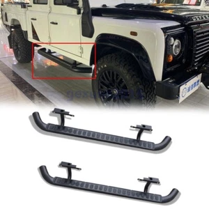2Pcs Side Step Running Board Nerf Bar for Land Rover Defender 90 2010-2016 - Picture 1 of 5
