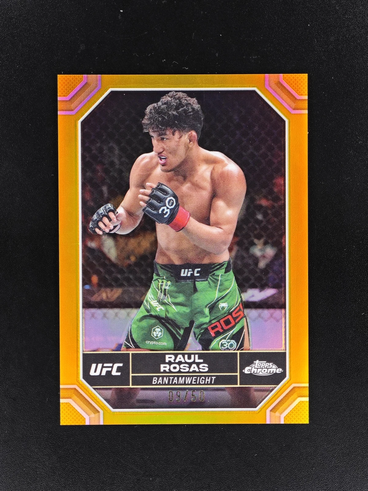 2024 Topps Chrome UFC Raul Rosas Gold /50 MDJ1Y