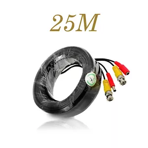 Extensión de alimentación de CC BNC cable de 25 metros cable CCTV cámara de seguridad DVR grabación de video - Imagen 1 de 9