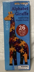 Bits and Pieces Holz Alphabet Giraffe Puzzle lernen ABC und 123er - groß - Bild 1 von 2