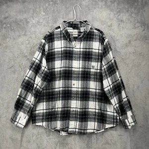 Vintage Chaps Shirt Mens 2XL Multicolor Plaid Flannel Designer Preppy Camp Hike - Picture 1 of 14