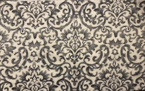 (1) Pottery Barn Reilley Embroidered Lumbar Pillow Cover BLACK - 16x26" - SAMPLE - Picture 1 of 4