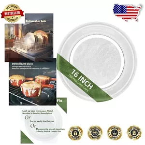 Premium 16-Inch GE Microwave Glass Plate Replacement - Heat-Resistant & Safe - Picture 1 of 8