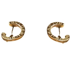 # GORGEOUS VINTAGE BVGLARI GOLD EARRINGS # Never Worn # - Picture 1 of 8