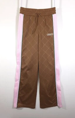 Pantalones de chándal Adidas Originales Retro de lujo en bloques de colores en marrón salvaje/rosa talla S Foto 1 de 4
