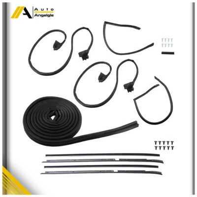 Weatherstripping Seals Kit For Buick Regal Cutlass RWD G-Body 1981-1988 9PC - Image 1 of 4