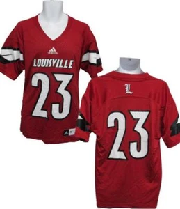 New-Minor-Flaw Louisville Cardinals #23 Mens Size S-M-L-XL-2XL Adidas Red Jersey - Picture 1 of 12