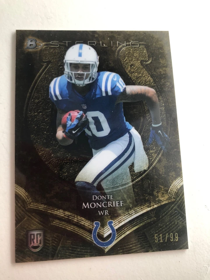 2014 Bowman Sterling Gold Parallel Donte Moncrief Colts RC /99 - Image 1 of 1
