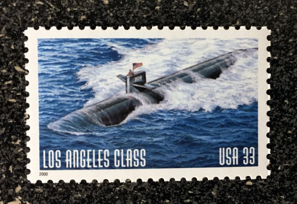 2000USA #3372 33c Navy Submarines - Los Angeles Class Submarine Single  mint - Image 1 of 1