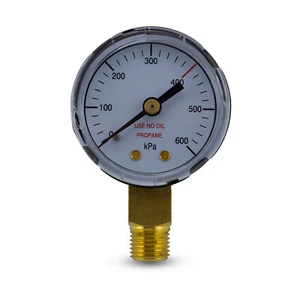 High Pressure Gauge 400KPA for LPG Regulator - Flow Meter - Fuel - OXY - Picture 1 of 4