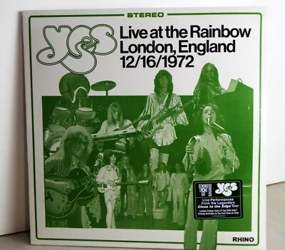 YES - LIVE AT THE RAINBOW 1972 - 3 LP Vinyl, RECORD STORE DAY NEW SEALED  2025 - Image 1 of 3