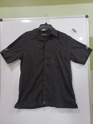 Andrew Fezza Men's Black Short Sleeve Button Down Shirt - Image 1 of 4