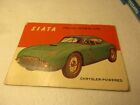 1955 Topps #138 Italian Sports Car Siata