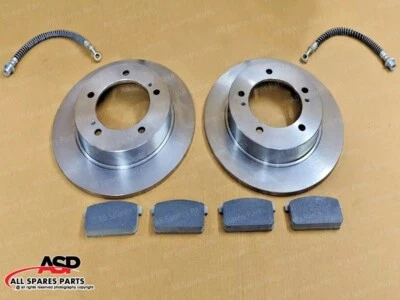 Front Brake Rotors+Pads+Pipe Set for Suzuki Samurai 1986-1994+Free Shipping - Imagem 1 de 4