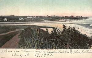 AK RI: Strandblick, Weekapaug, Rhode Island, DB 1910er Jahre unbespielt - Bild 1 von 2
