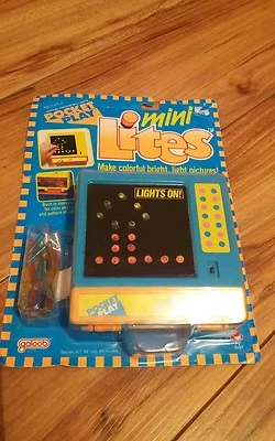 LITES POCKET PLAY BRITE LITES GALOOB 1991 BNIP NEW TRAVEL VINTAGE RARE TRAVEL - Image 1 of 3