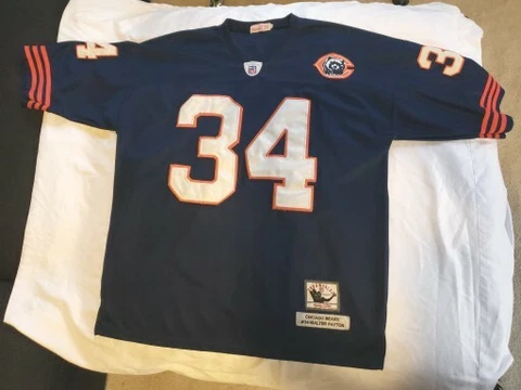 Mitchell Ness Chicago Bears Walter Payton Throwback Jersey Size 54 2XL See Disc Cover