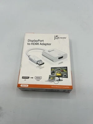 J5 Create JDA154 DisplayPort to HDMI Adapter for PC and Notebook - Image 1 of 3