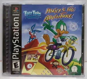 Tiny Toon Adventures: Plucky's Big Adventure (PS1, 2001) CIB, Black Label, PS - Imagen 1 de 9