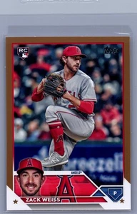 2023 Topps Update #US196 Zack Weiss Gold #/2023 Rookie Card - Picture 1 of 2