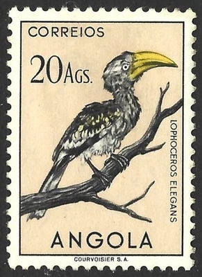 Angola 1951.  Pássaros.  Sc# 352, MH (Fino) - Imagem 1 de 2
