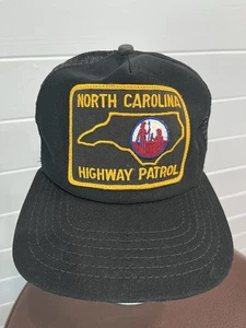 Vintage North Carolina Highway Patrol Snap Back Trucker Hat Cap New Era USA - Picture 1 of 9