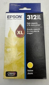 Genuine OEM Epson 312XL Claria Photo HD Ink Cartridge Yellow Exp 2027 New - Picture 1 of 2
