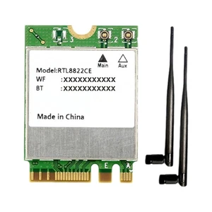 RTL8822CE Card - Dual-Band WiFi 5, Bluetooth 5.0, for NX,7845 - Afbeelding 1 van 6