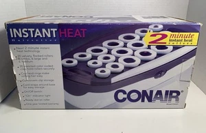 Conair Instant Heat Hairsetter 20 Flocked Curlers Hot Rollers 20 Clips CHV21 - Picture 1 of 9