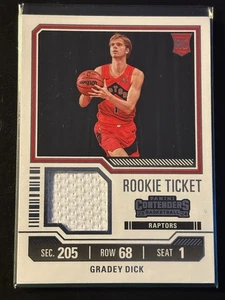 Gradey Dick 2023-24 Panini Contenders Rookie Ticket Patch #RTS-DIC Toronto - Picture 1 of 2