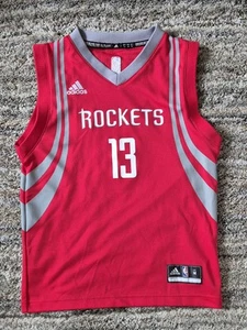Camiseta James Harden marca Adidas NBA Houston Rockets. Rojo. Juvenil mediano. - Imagen 1 de 8