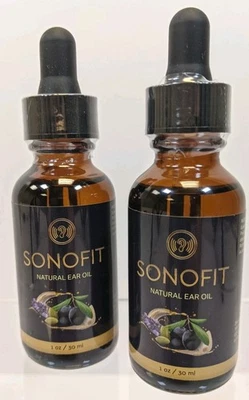 Aceite de oído natural SONOFIT a base de hierbas alivia dolores de oído 1 oz 30 ml hecho en EE. UU. caducado 2024 Foto 1 de 3