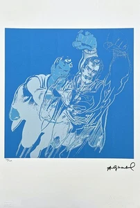 ANDY WARHOL - Superman - signed, numebered edition 38/100,38 x 56 cm - Picture 1 of 7