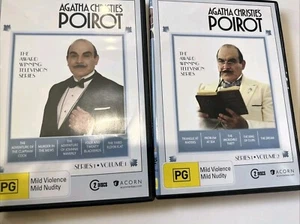 Agatha Christie's Poirot - Series 1 Volumes 1 & 2 DVD - Picture 1 of 3