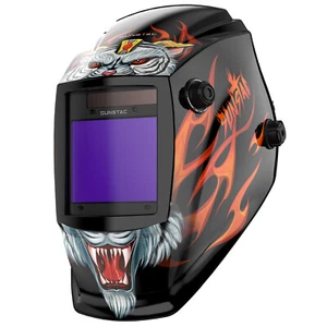 Casco de soldadura de gran vista oscurecimiento automático color verdadero máscara de soldadura sombra 5~9/9~13 - Imagen 1 de 7