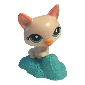 Littlest Pet Shop LPS Bobble Head Tan Cat Blue Yarn McDonalds Figure 2010 - Picture 1 of 4