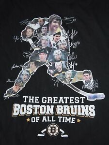 Greatest All-Time BOSTON BRUINS (2X) T-Shirt NEELY ORR BERGERON BOURQUE ESPOSITO
