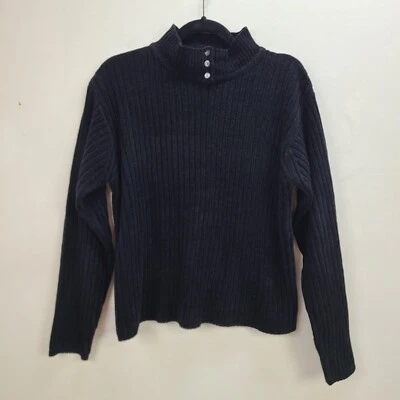 Suéter tejido negro mediano Missy Reflections By Spiegel para mujer  Foto 1 de 4