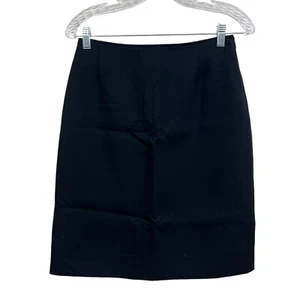 Calvin Klein Collection Womens Wool Pencil Skirt Lined Black Sz M Made in Italy - Picture 1 of 6