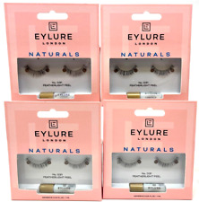 (4) Eylure Naturals False Lashes Faux Eyelashes Sealed No. 031 Featherlight Feel