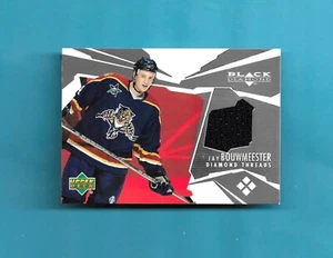 03-04 Black Diamond THREADS JERSEY Card # DT-JB JAY BOUWMEESTER FLORIDA PANTHERS - Picture 1 of 2