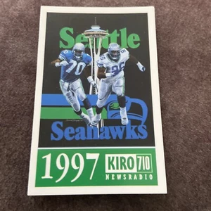 1997 Seattle Seahawks pocket schedule KIRO 710 eagle hardware - Picture 1 of 3