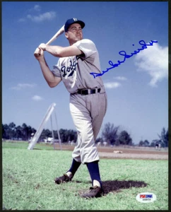 Foto firmada de Duke Snider 8x10 BROOKLYN DODGERS HOF PSA/ADN AUTOGRAFIADA - Imagen 1 de 1