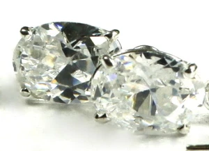 Cubic Zirconia (CZ),  925 Sterling Silver Threaders, SE003 - Picture 1 of 2