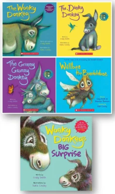 Wonky Donkey Series by Craig Smith Set of 5 book collections Paperback New