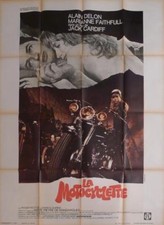 GIRL ON A MOTORCYCLE - FAITHFULL / DELON - HARLEY DAVIDSON - FRENCH MOVIE POSTER